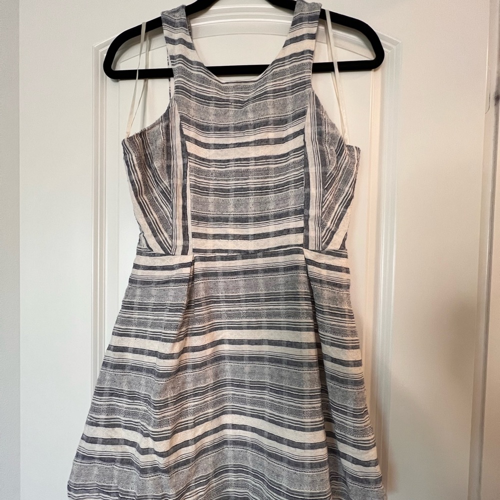 ONE ❤️ CLOTHING  blue/cream striped summer dress